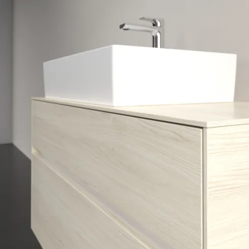 VILLEROY BOCH Toaletní skříňka Collaro, 2 výsuvy, 1000 x 548 x 500 mm, bílý dub / bílý dub #C12600AA, obrázek 5