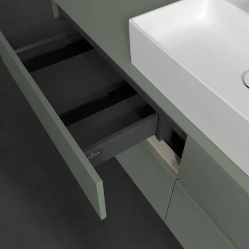 VILLEROY BOCH Toaletní skříňka Collaro, 4 výsuvy, 1600 x 548 x 500 mm, Soft Green / Soft Green #C13400AF, obrázek 7