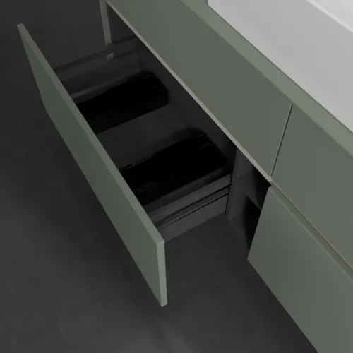 VILLEROY BOCH Toaletní skříňka Collaro, 4 výsuvy, 1600 x 548 x 500 mm, Soft Green / Soft Green #C13400AF, obrázek 6