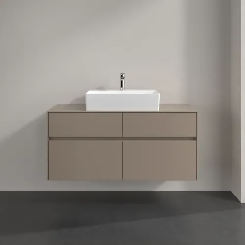 VILLEROY BOCH Toaletní skříňka Collaro, s osvětlením, 4 výsuvy, 1200 x 548 x 500 mm, taupe / taupe #C128B0VM, obrázek 3