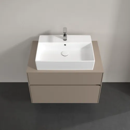 VILLEROY BOCH Toaletní skříňka Collaro, 2 výsuvy, 800 x 548 x 500 mm, taupe / taupe #C12400VM, obrázek 4