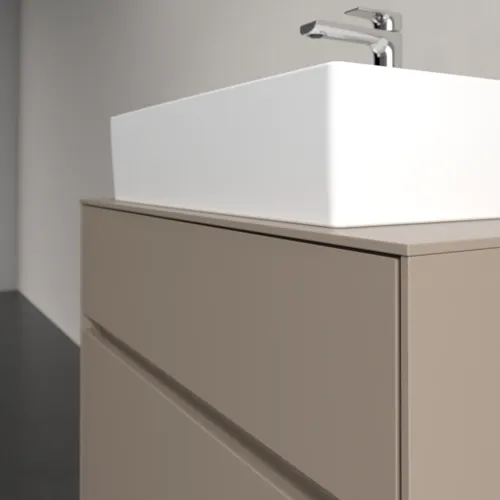 VILLEROY BOCH Toaletní skříňka Collaro, 2 výsuvy, 800 x 548 x 500 mm, taupe / taupe #C12400VM, obrázek 5