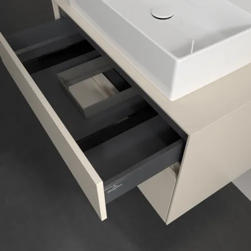 VILLEROY BOCH Toaletní skříňka Collaro, 2 výsuvy, 800 x 548 x 500 mm, Cashmere Grey / Cashmere Grey #C12400VN, obrázek 7