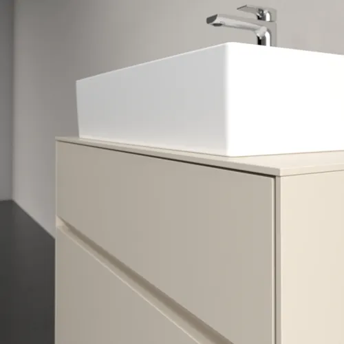VILLEROY BOCH Toaletní skříňka Collaro, 2 výsuvy, 800 x 548 x 500 mm, Cashmere Grey / Cashmere Grey #C12400VN, obrázek 5
