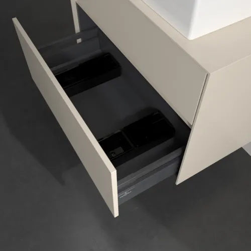 VILLEROY BOCH Toaletní skříňka Collaro, 2 výsuvy, 800 x 548 x 500 mm, Cashmere Grey / Cashmere Grey #C12400VN, obrázek 6