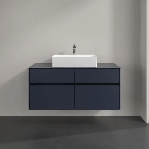 VILLEROY BOCH Toaletní skříňka Collaro, s osvětlením, 4 výsuvy, 1200 x 548 x 500 mm, Marine Blue / Marine Blue #C128B0VQ, obrázek 3