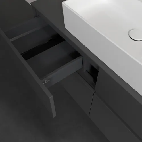 VILLEROY BOCH Collaro toaletní skříňka, s osvětlením, 4 výsuvy, 1200 x 548 x 500 mm, Grafit / Grafit #C128B0VR, obrázek 8