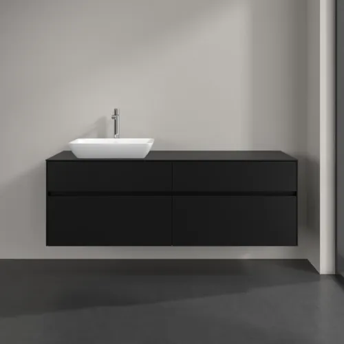 VILLEROY BOCH Toaletní skříňka Collaro, s osvětlením, 4 výsuvy, 1600 x 548 x 500 mm, Volcano Black / Volcano Black #C121B0VL, obrázek 3