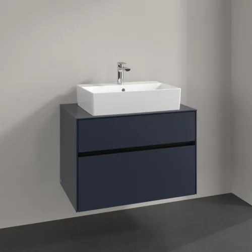 VILLEROY BOCH Toaletní skříňka Collaro, 2 výsuvy, 800 x 548 x 500 mm, Marine Blue / Marine Blue #C12400VQ, obrázek 2