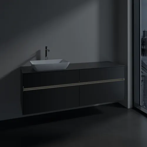 VILLEROY BOCH Toaletní skříňka Collaro, s osvětlením, 4 výsuvy, 1600 x 548 x 500 mm, Grafit / Grafit #C121B0VR, obrázek 5