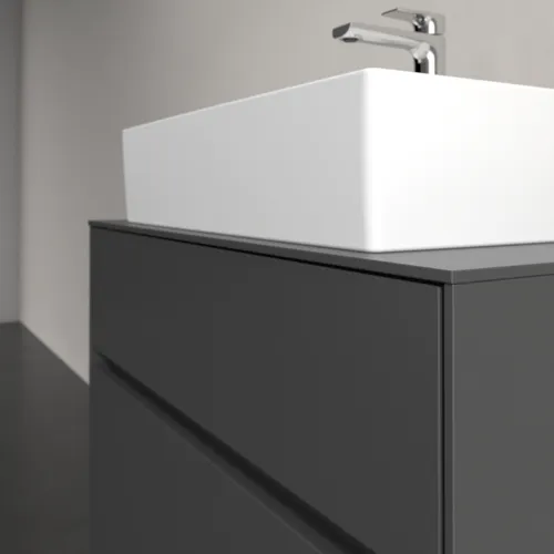 VILLEROY BOCH Toaletní skříňka Collaro, 2 výsuvy, 800 x 548 x 500 mm, grafitová / grafitová #C12400VR, obrázek 5