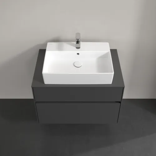 VILLEROY BOCH Toaletní skříňka Collaro, 2 výsuvy, 800 x 548 x 500 mm, grafitová / grafitová #C12400VR, obrázek 4