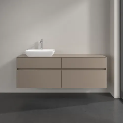 VILLEROY BOCH Toaletní skříňka Collaro, s osvětlením, 4 výsuvy, 1600 x 548 x 500 mm, taupe / taupe #C121B0VM, obrázek 3