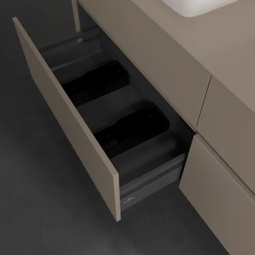 VILLEROY BOCH Toaletní skříňka Collaro, s osvětlením, 4 výsuvy, 1600 x 548 x 500 mm, taupe / taupe #C121B0VM, obrázek 7