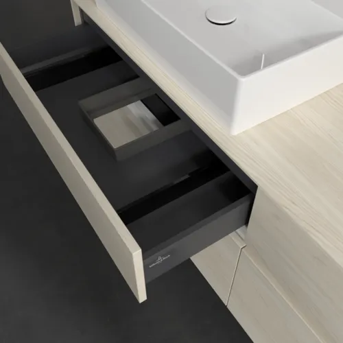 VILLEROY BOCH Toaletní skříňka Collaro, 4 výsuvy, 1600 x 548 x 500 mm, bílý dub / bílý dub #C13500AA, obrázek 7