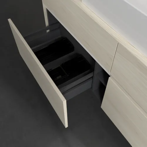 VILLEROY BOCH Toaletní skříňka Collaro, s osvětlením, 4 výsuvy, 1400 x 548 x 500 mm, bílý dub / bílý dub #C131B0AA, obrázek 7