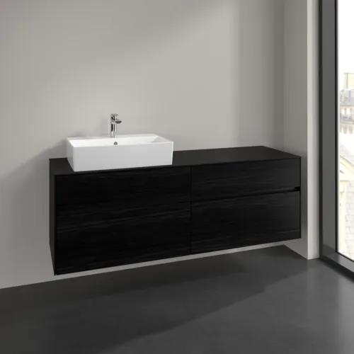 VILLEROY BOCH Toaletní skříňka Collaro, 4 výsuvy, 1600 x 548 x 500 mm, černý dub / černý dub #C13500AB, obrázek 2