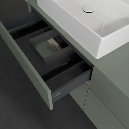 VILLEROY BOCH Toaletní skříňka Collaro, s osvětlením, 4 výsuvy, 1400 x 548 x 500 mm, Soft Green / Soft Green #C132B0AF, obrázek 8