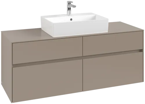 VILLEROY BOCH Toaletní skříňka Collaro, 4 výsuvy, 1400 x 548 x 500 mm, taupe / taupe #C13100VM