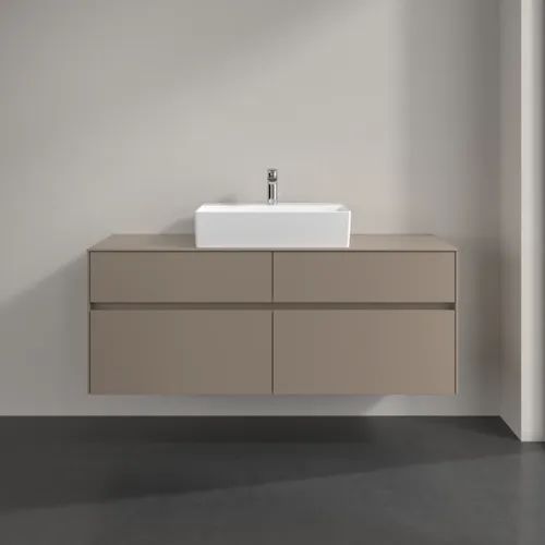 VILLEROY BOCH Toaletní skříňka Collaro, 4 výsuvy, 1400 x 548 x 500 mm, taupe / taupe #C13100VM, obrázek 3