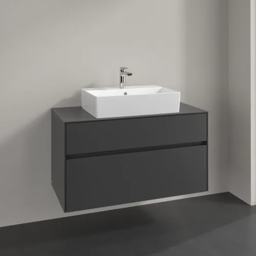 VILLEROY BOCH Collaro toaletní skříňka, 2 výsuvy, 1000 x 548 x 500 mm, grafit / grafit #C12500VR, obrázek 2