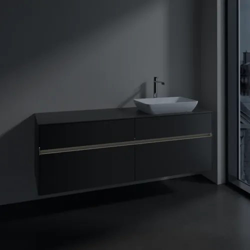VILLEROY BOCH Toaletní skříňka Collaro, s osvětlením, 4 výsuvy, 1600 x 548 x 500 mm, Grafit / Grafit #C122B0VR, obrázek 5