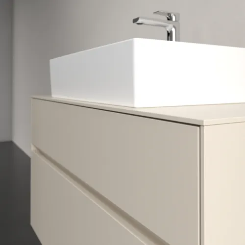 VILLEROY BOCH Toaletní skříňka Collaro, 2 výsuvy, 1000 x 548 x 500 mm, Cashmere Grey / Cashmere Grey #C12500VN, obrázek 5