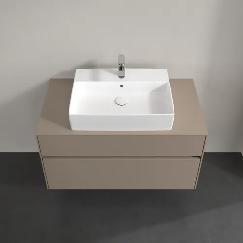 VILLEROY BOCH Toaletní skříňka Collaro, 2 výsuvy, 1000 x 548 x 500 mm, taupe / taupe #C12500VM, obrázek 4