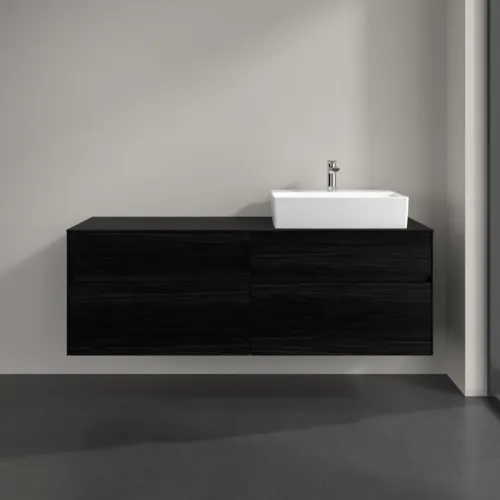 VILLEROY BOCH Toaletní skříňka Collaro, 4 výsuvy, 1600 x 548 x 500 mm, černý dub / černý dub #C13600AB, obrázek 3