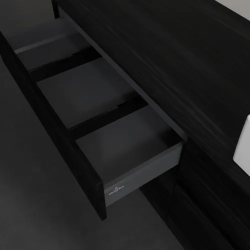 VILLEROY BOCH Toaletní skříňka Collaro, 4 výsuvy, 1600 x 548 x 500 mm, černý dub / černý dub #C13600AB, obrázek 7