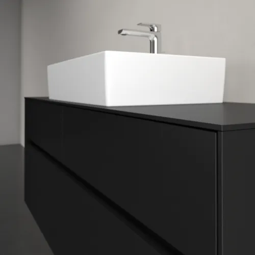 VILLEROY BOCH Toaletní skříňka Collaro, s osvětlením, 4 výsuvy, 1400 x 548 x 500 mm, Volcano Black / Volcano Black #C131B0VL, obrázek 6