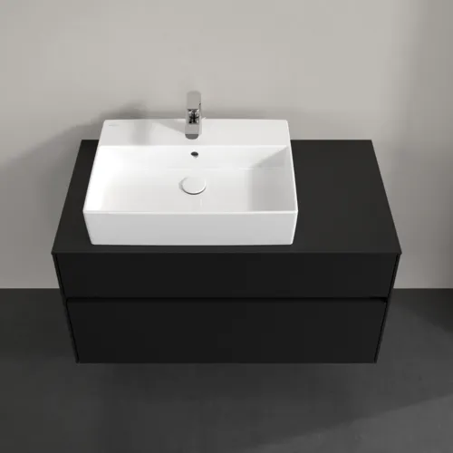 VILLEROY BOCH Collaro toaletní skříňka, s osvětlením, 2 výsuvy, 1000 x 548 x 500 mm, Volcano Black / Volcano Black #C126B0VL, obrázek 4