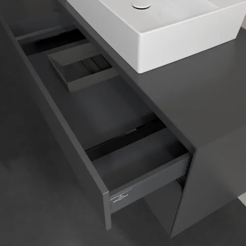 VILLEROY BOCH Collaro toaletní skříňka, s osvětlením, 2 výsuvy, 1000 x 548 x 500 mm, Grafit / Grafit #C126B0VR, obrázek 8