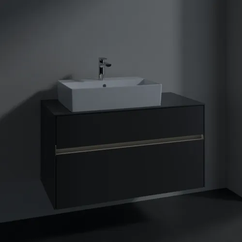 VILLEROY BOCH Collaro toaletní skříňka, s osvětlením, 2 výsuvy, 1000 x 548 x 500 mm, Grafit / Grafit #C126B0VR, obrázek 5