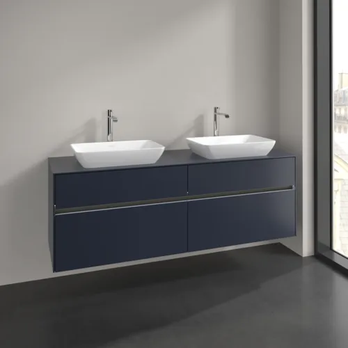 VILLEROY BOCH Toaletní skříňka Collaro, s osvětlením, 4 výsuvy, 1600 x 548 x 500 mm, Marine Blue / Marine Blue #C123B0VQ, obrázek 2