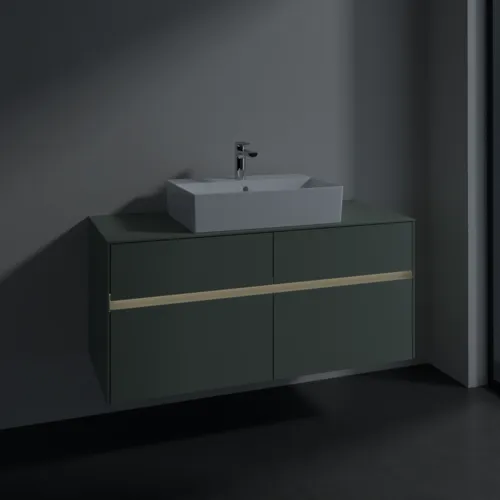 VILLEROY BOCH Toaletní skříňka Collaro, s osvětlením, 4 výsuvy, 1200 x 548 x 500 mm, Soft Green / Soft Green #C128B0AF, obrázek 5