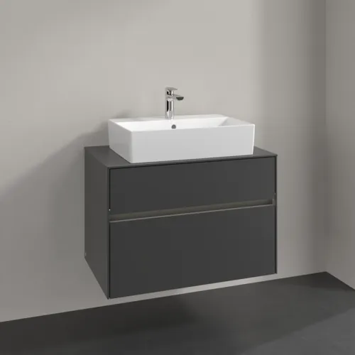 VILLEROY BOCH Collaro toaletní skříňka, s osvětlením, 2 výsuvy, 800 x 548 x 500 mm, Grafit / Grafit #C124B0VR, obrázek 2