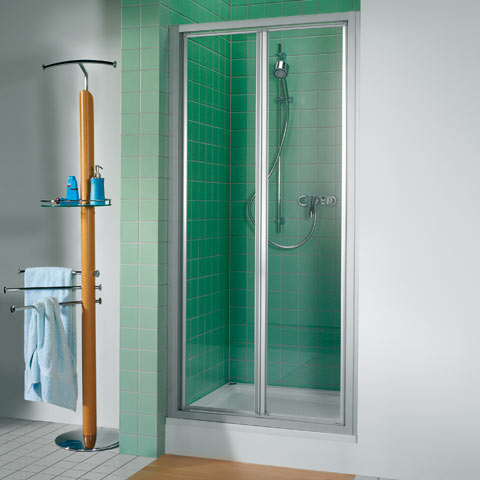 DUSCHOLUX SMART lítací dveře 90cm 273.107080.551.070-mat.chrom/ESG sklo