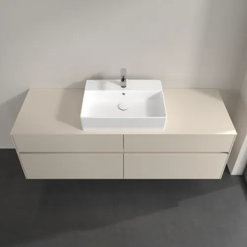 VILLEROY BOCH Toaletní skříňka Collaro, 4 výsuvy, 1600 x 548 x 500 mm, Cashmere Grey / Cashmere Grey #C13400VN, obrázek 4
