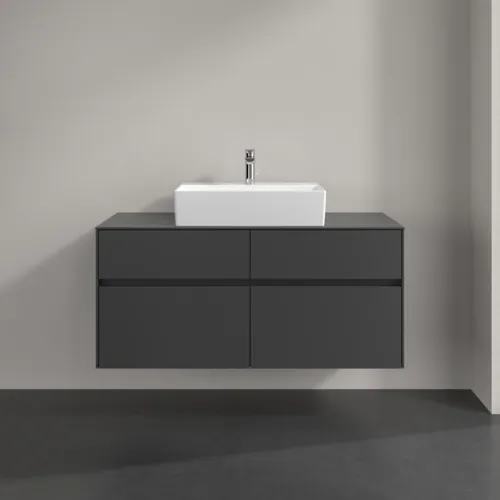 VILLEROY BOCH Collaro toaletní skříňka, 4 výsuvy, 1200 x 548 x 500 mm, Grafit / Grafit #C12800VR, obrázek 3