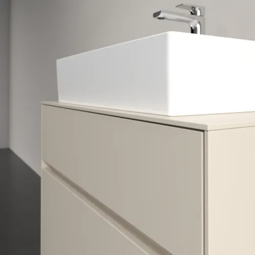 VILLEROY BOCH Toaletní skříňka Collaro, s osvětlením, 2 výsuvy, 800 x 548 x 500 mm, Cashmere Grey / Cashmere Grey #C124B0VN, obrázek 6