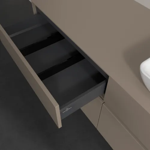 VILLEROY BOCH Toaletní skříňka Collaro, s osvětlením, 4 výsuvy, 1400 x 548 x 500 mm, taupe / taupe #C118B0VM, obrázek 8