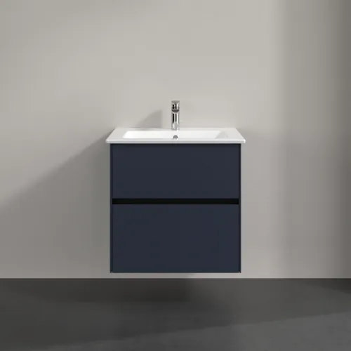 VILLEROY BOCH Toaletní skříňka Collaro, 2 výsuvy, 611 x 610 x 480 mm, Marine Blue #C14300VQ, obrázek 3