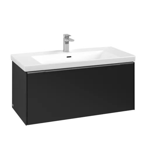 VILLEROY BOCH Subway 3.0 Vanity unit, 1 zásuvka, 973 x 429 x 478 mm, Volcano Black #C56900VL