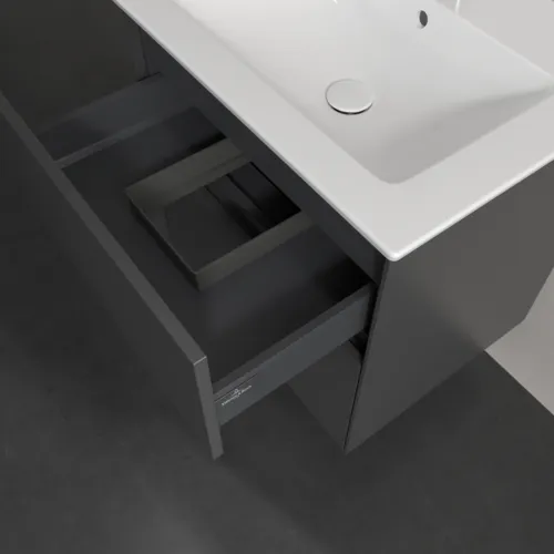 VILLEROY BOCH Toaletní skříňka Collaro, 2 výsuvy, 611 x 610 x 480 mm, grafitová barva #C14300VR, obrázek 7