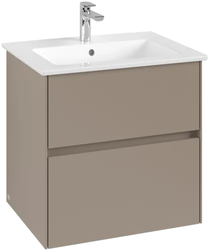 VILLEROY BOCH Toaletní skříňka Collaro, 2 výsuvy, 611 x 610 x 480 mm, taupe #C14300VM