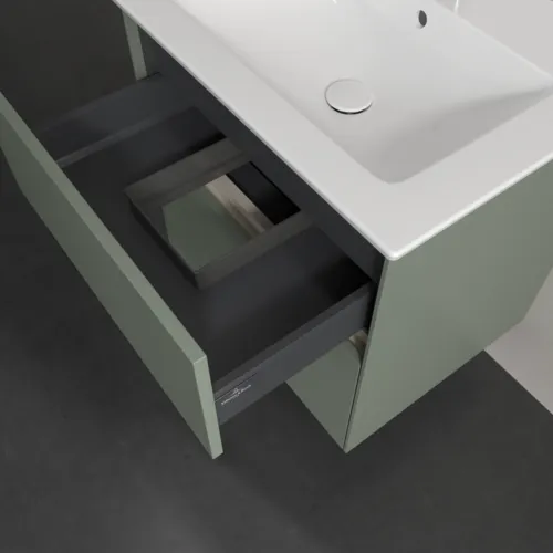 VILLEROY BOCH Umyvadlová skříňka Collaro, s osvětlením, 2 výsuvy, 611 x 610 x 480 mm, Soft Green #C143B0AF, obrázek 8