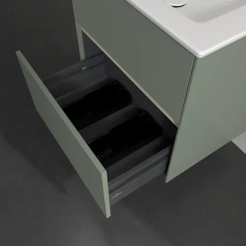 VILLEROY BOCH Umyvadlová skříňka Collaro, s osvětlením, 2 výsuvy, 611 x 610 x 480 mm, Soft Green #C143B0AF, obrázek 7