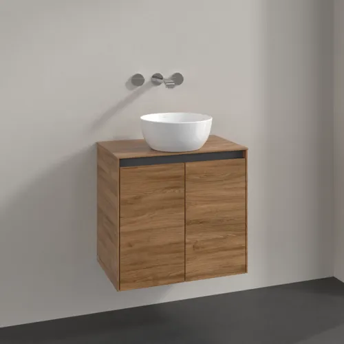 VILLEROY BOCH Toaletní skříňka Collaro, 2 dveře, 600 x 548 x 380 mm, dub Kansas / dub Kansas #C15000RH, obrázek 2