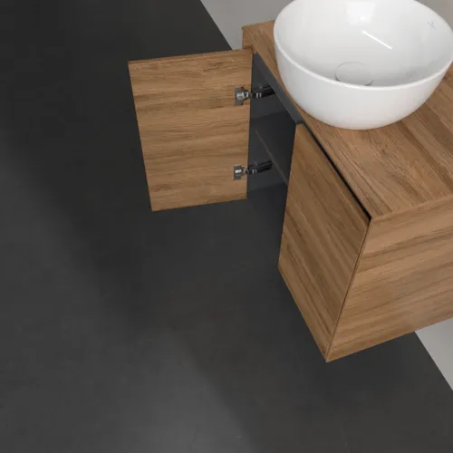 VILLEROY BOCH Toaletní skříňka Collaro, 2 dveře, 600 x 548 x 380 mm, dub Kansas / dub Kansas #C15000RH, obrázek 6